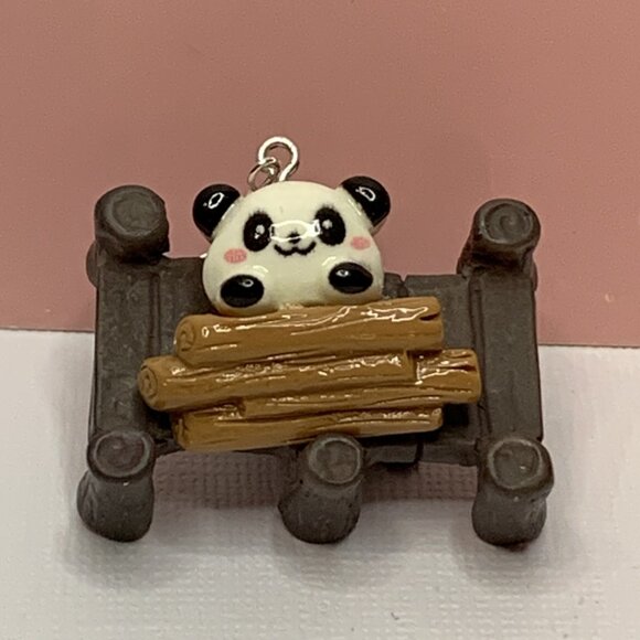 Panda Earring, Panda Bear Jewelry, Gift, Panda Jewelry, Silly Animal Earring - Picture 6 of 9